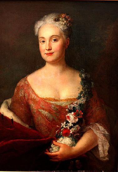antoine pesne Friederike Markgrafin von Ansbach oil painting image